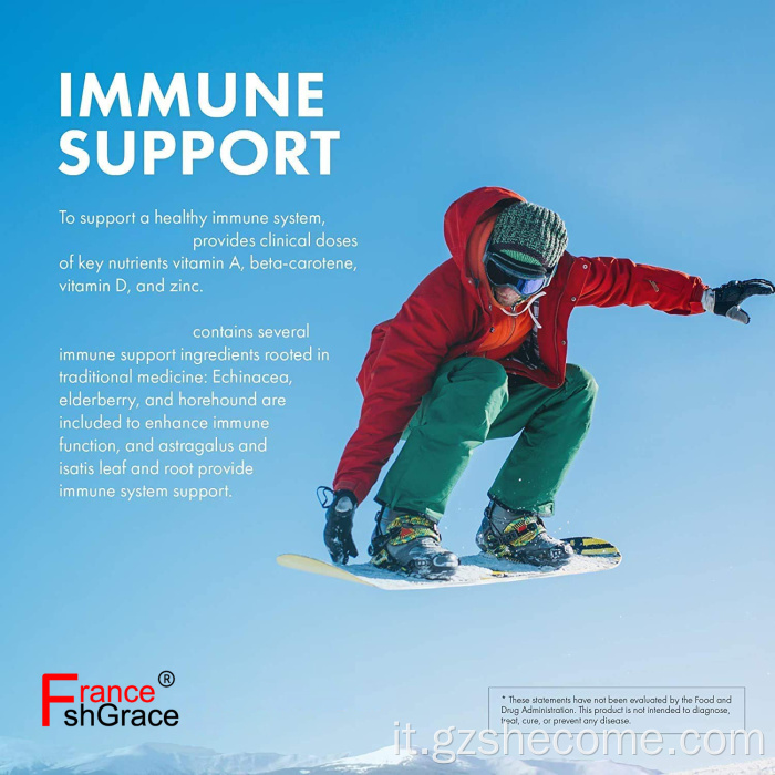 Capsule di supporto immunitario avanzato Shecome Salute immunitaria